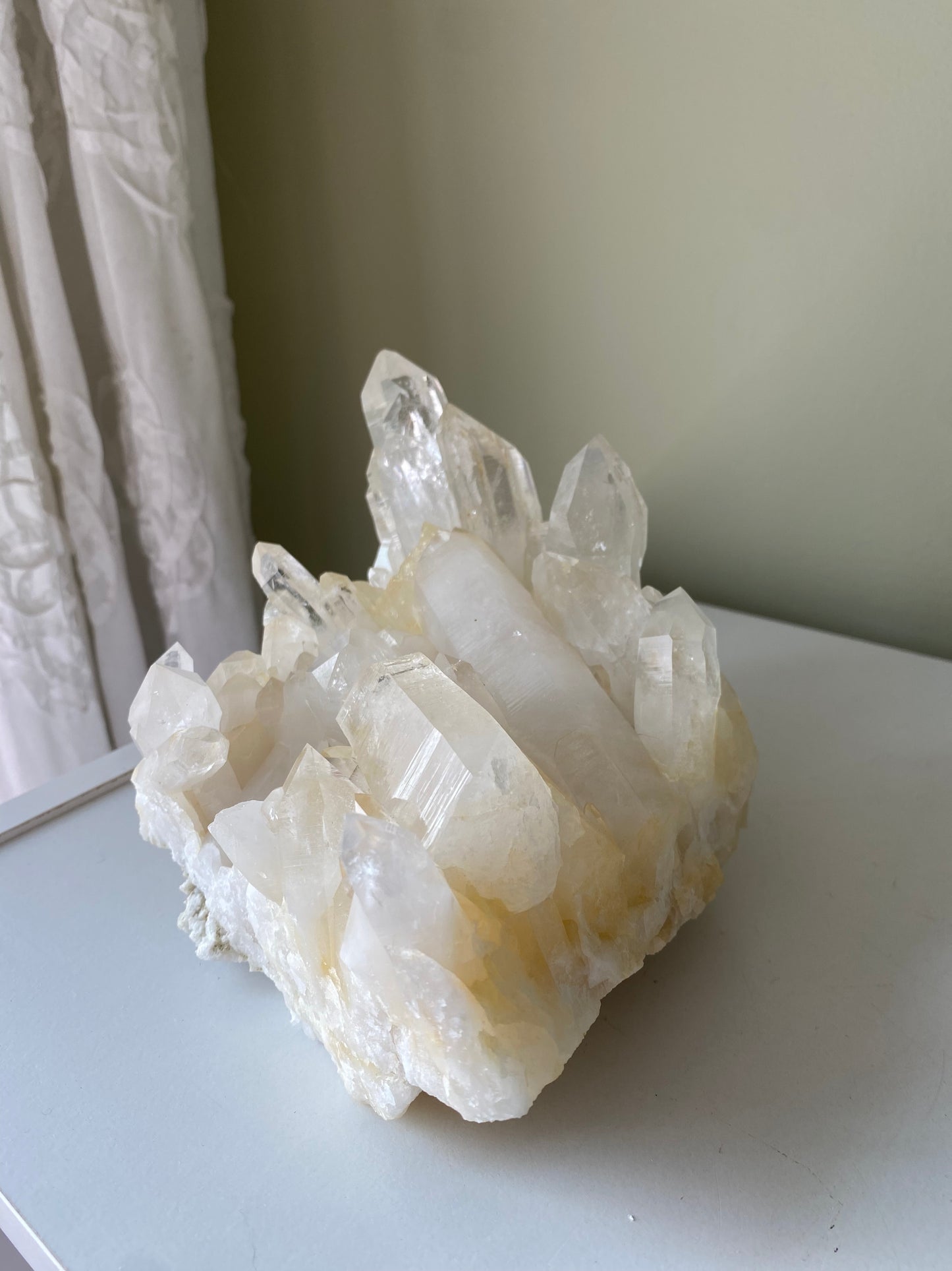 Large Rare Colombian Golden Lemurian Quartz Cluster