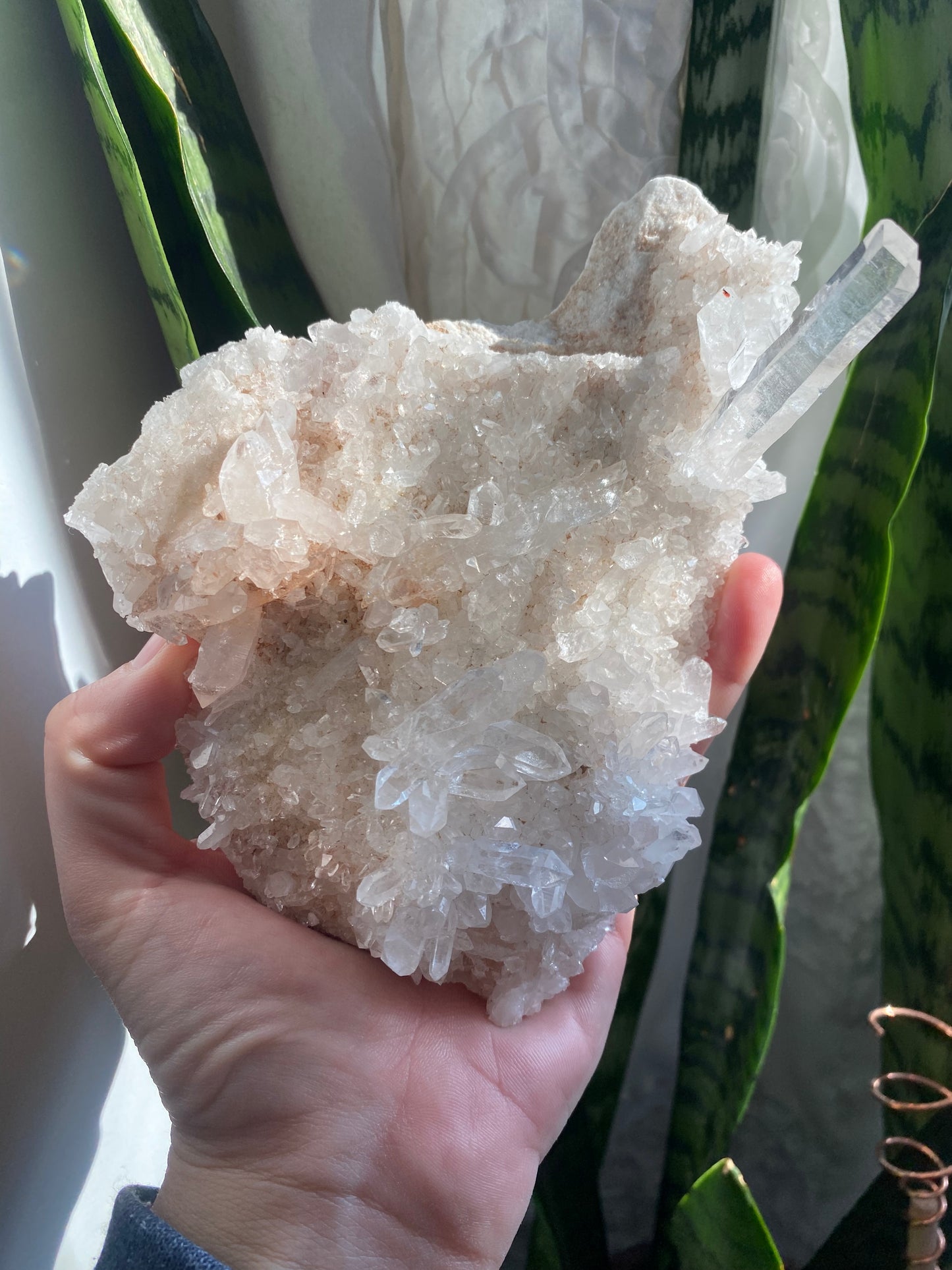 Pink Himalayan Samadhi Quartz Plate