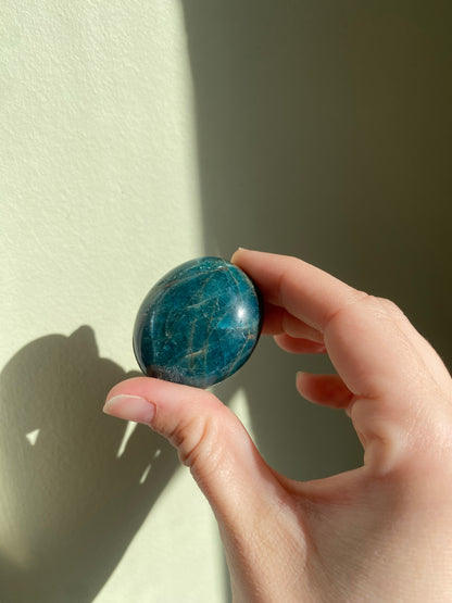 Blue Apatite Palm Stone