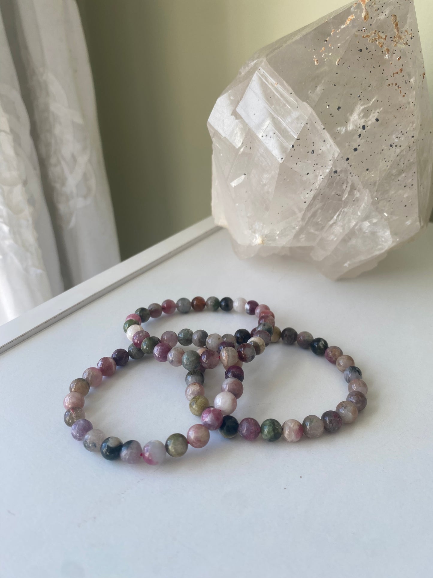 Rainbow Tourmaline Bracelet 6mm