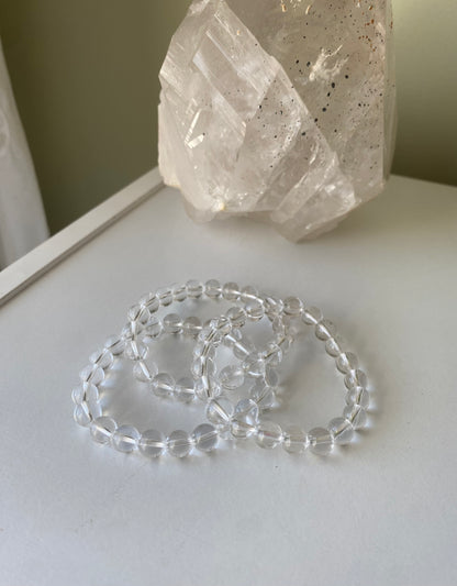 Clear Quartz Bracelet 8mm