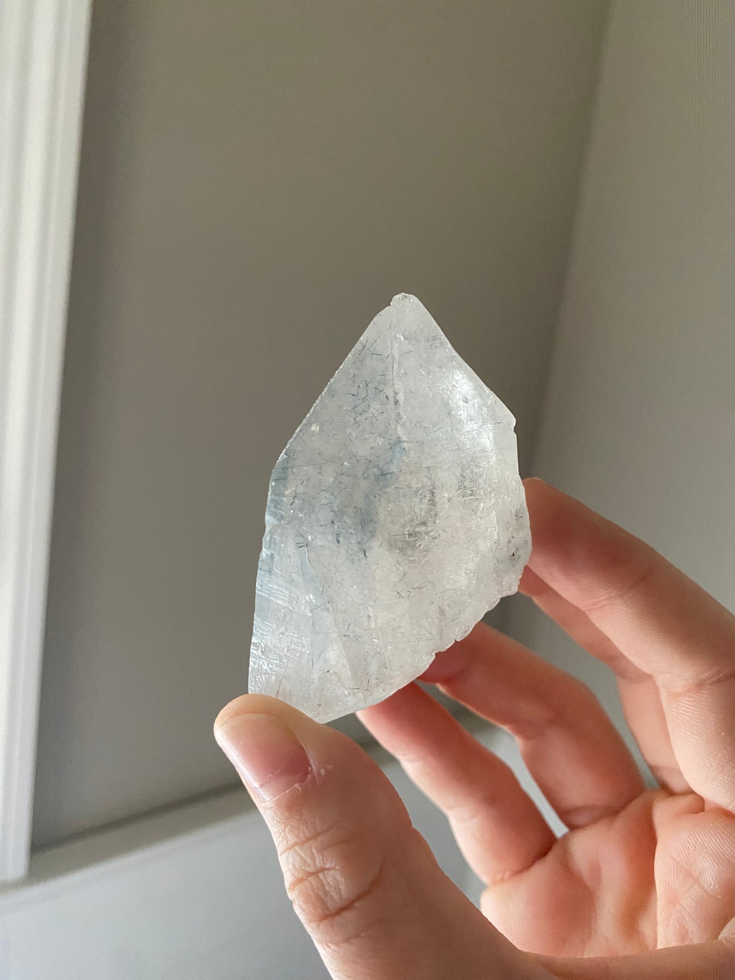 Blue Tourmaline in Quartz Point