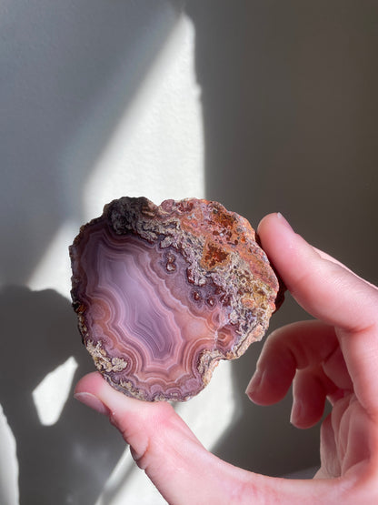 Mauve Pink Laguna Agate