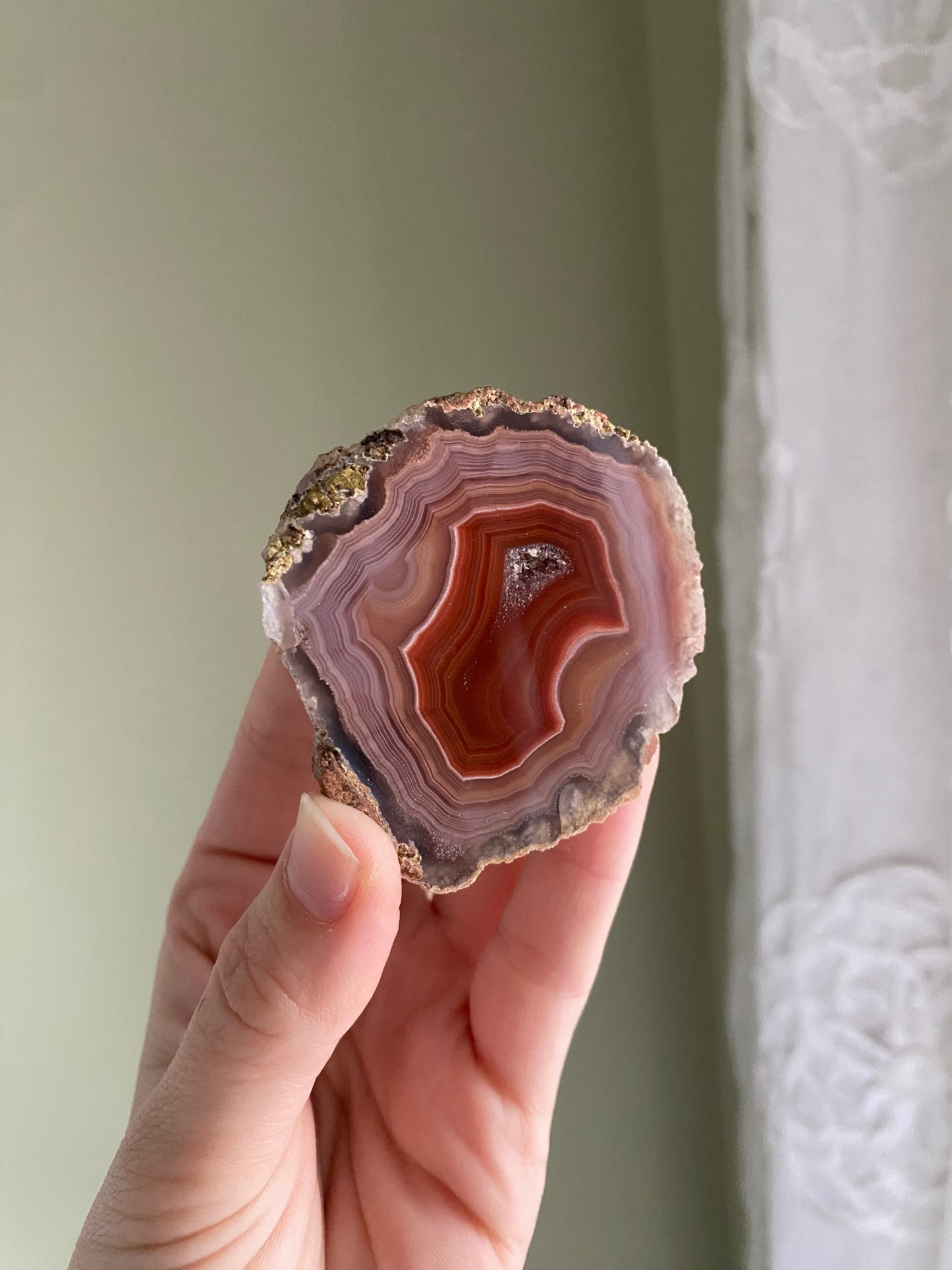 Coyamito Agate w/ Druze