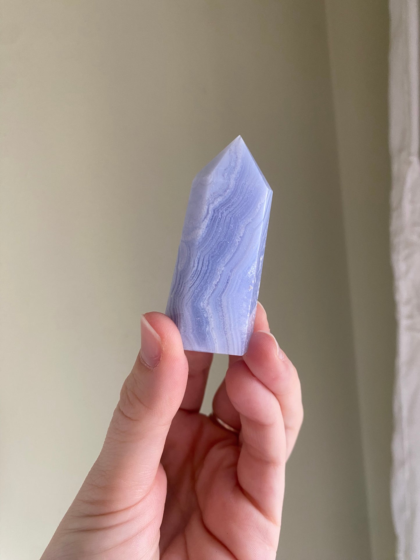 Blue Lace Agate Tower - B