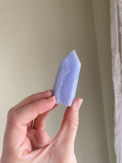 Blue Lace Agate Tower - B