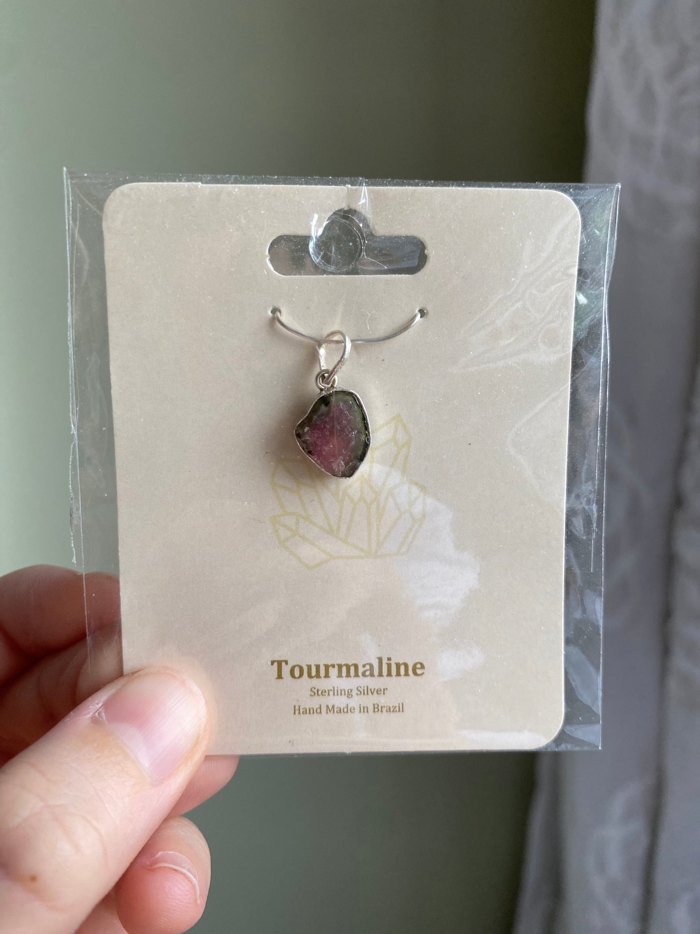 Watermelon Tourmaline Pendant