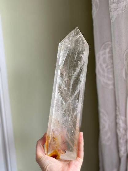 XL High Quality Brazilian Clear Quartz Tower (4 lbs 11 oz)