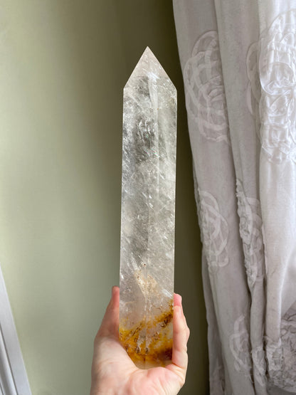 XL High Quality Brazilian Clear Quartz Tower (4 lbs 11 oz)