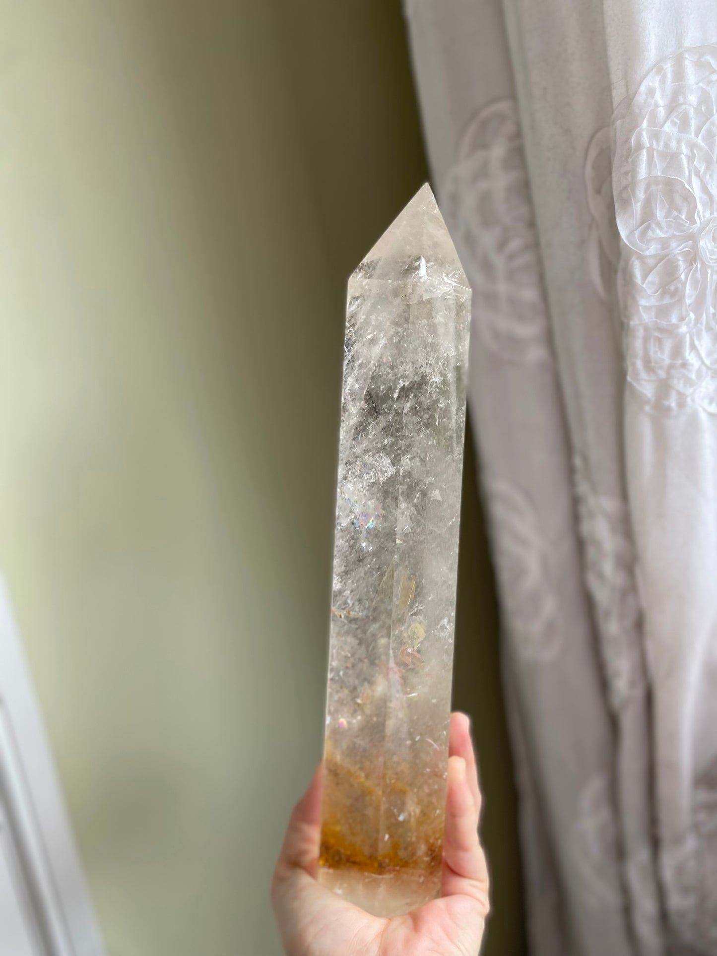 XL High Quality Brazilian Clear Quartz Tower (4 lbs 11 oz)