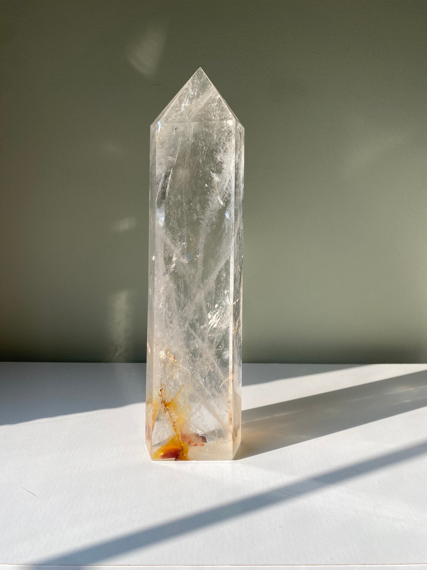 XL High Quality Brazilian Clear Quartz Tower (4 lbs 11 oz)
