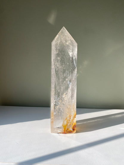 XL High Quality Brazilian Clear Quartz Tower (4 lbs 11 oz)