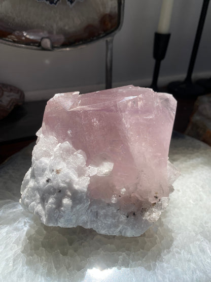 High Quality Terminated Purple Balmat Calcite w/ Blue Anhydrite
