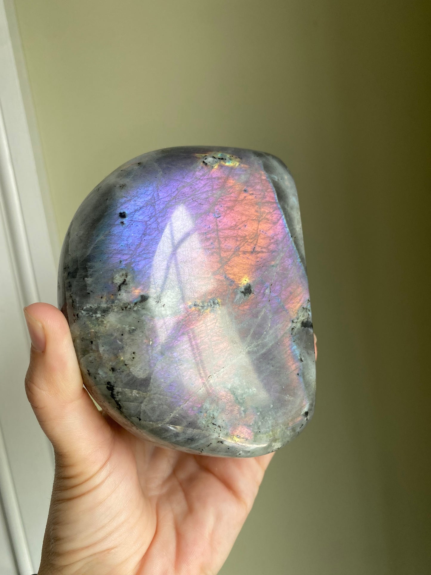 Purple/Pink/Orange Labradorite Freeform