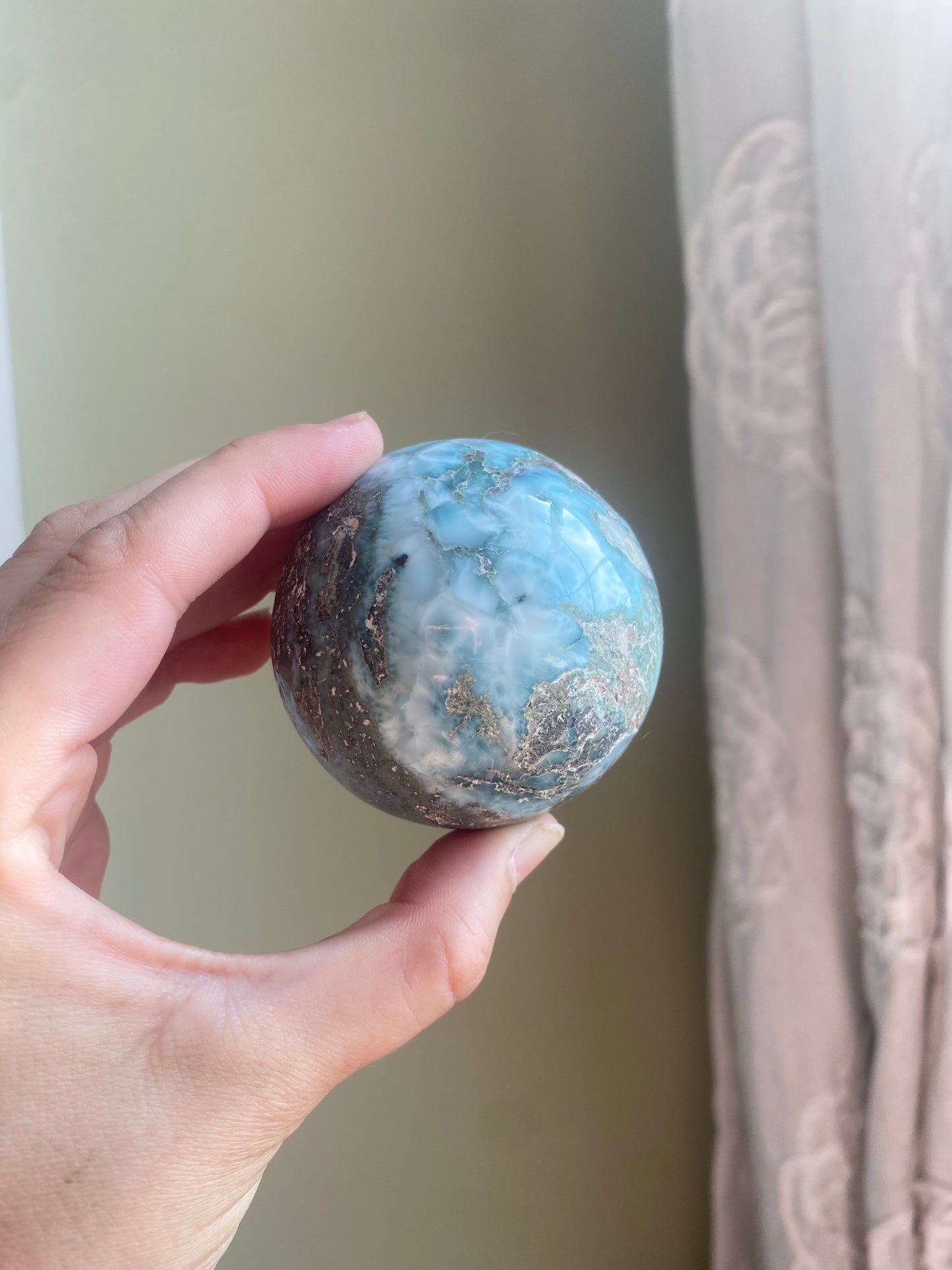 Natural Larimar Sphere