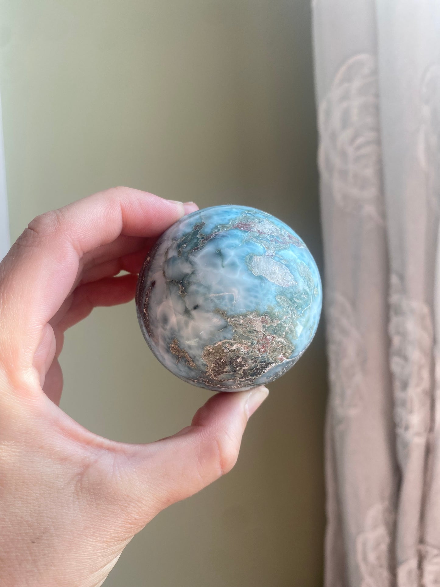 Natural Larimar Sphere