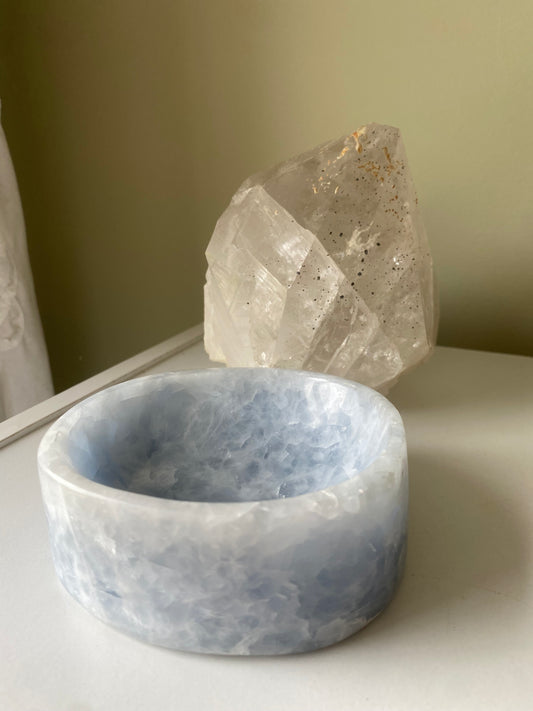 Blue Calcite Bowl