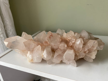 XL Pink Himalayan Samadhi Quartz Cluster