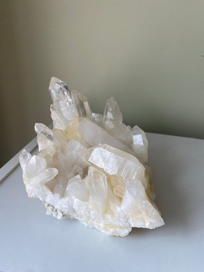 Large Rare Colombian Golden Lemurian Quartz Cluster