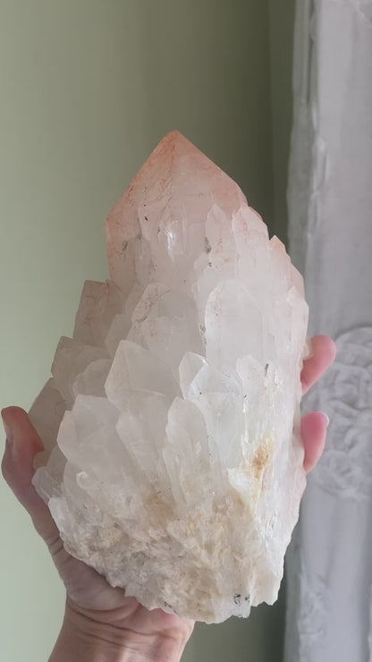 Reserved Listing - XL Celestial Quartz w/ Hematite