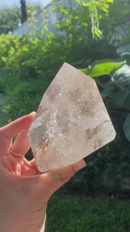 Silver Rutilated Quartz Freeform/Tower