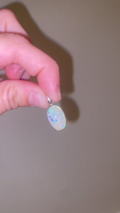 Sterling Silver Australian Opal Pendant