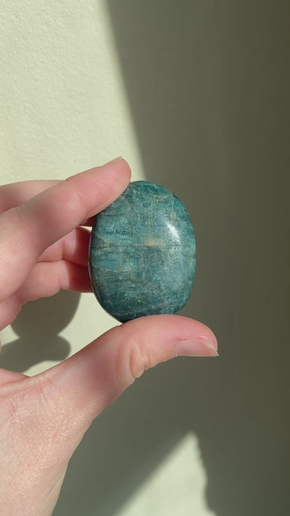 Blue Apatite Palm Stone