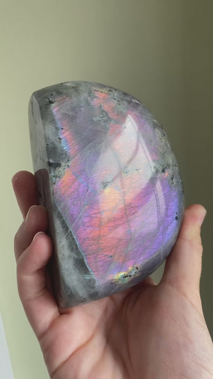 Purple/Pink/Orange Labradorite Freeform